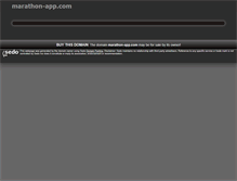 Tablet Screenshot of marathon-app.com